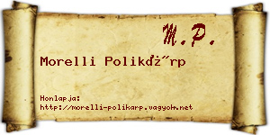 Morelli Polikárp névjegykártya